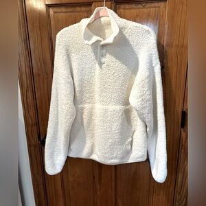 SKIMS brand teddy bear fleece pullover women’s size medium